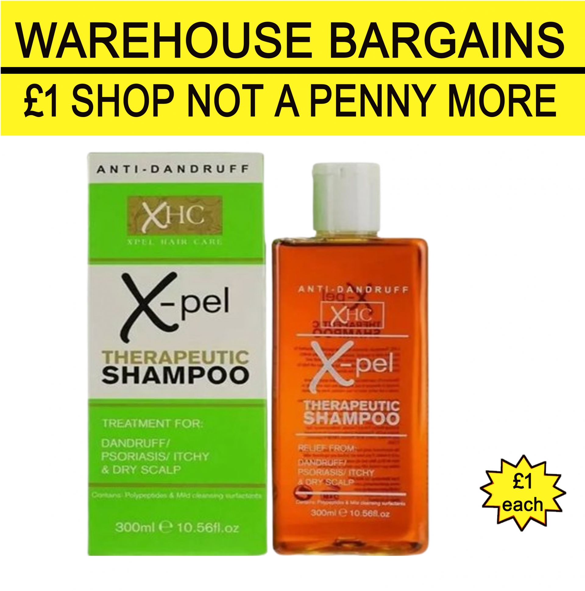 XHC X-Pel Shampoo 300ml