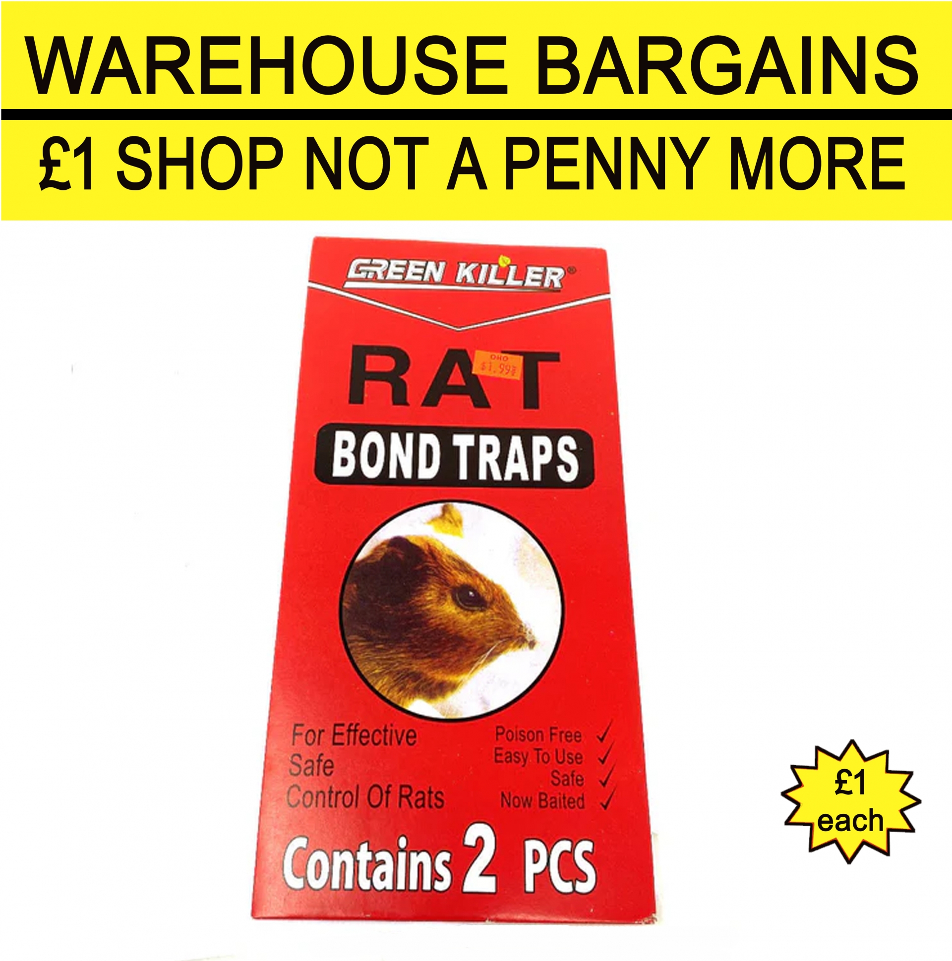 Green Killer Rat Bond Traps