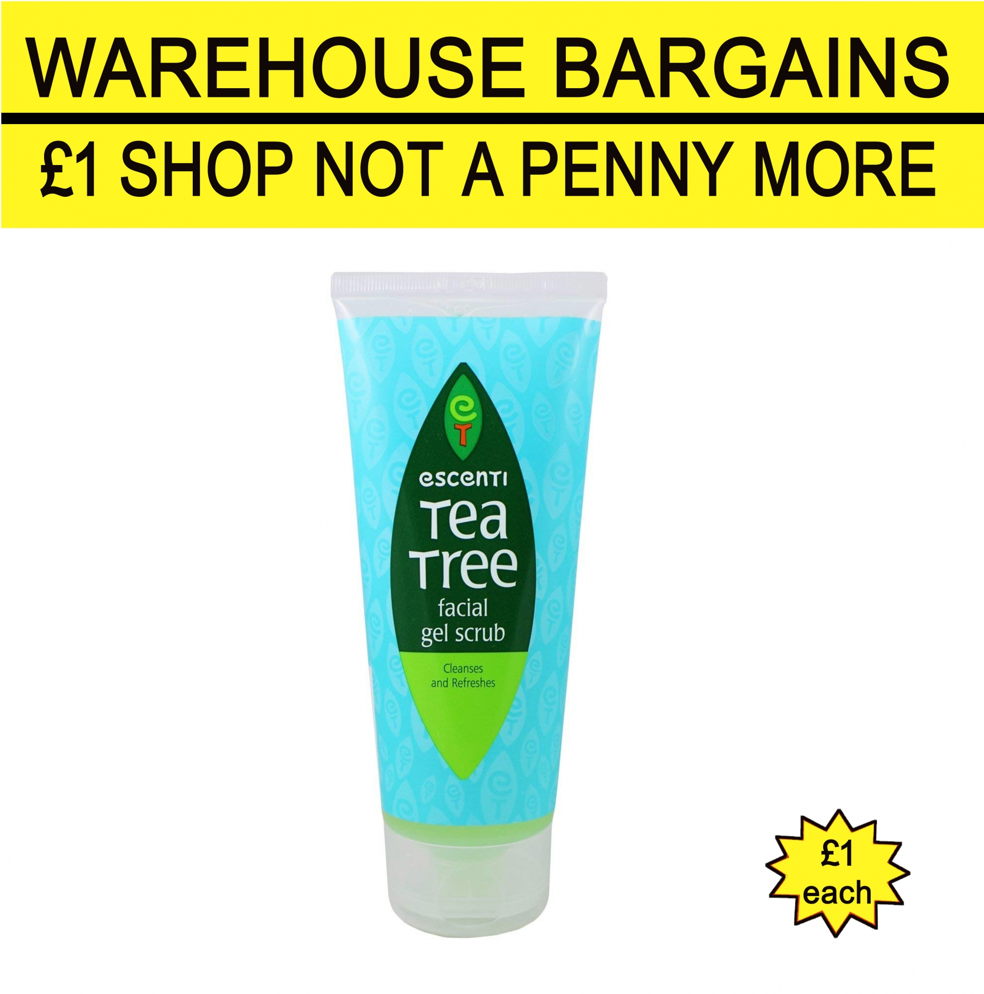 Et escenti tea tree facial gel scrub 150ml