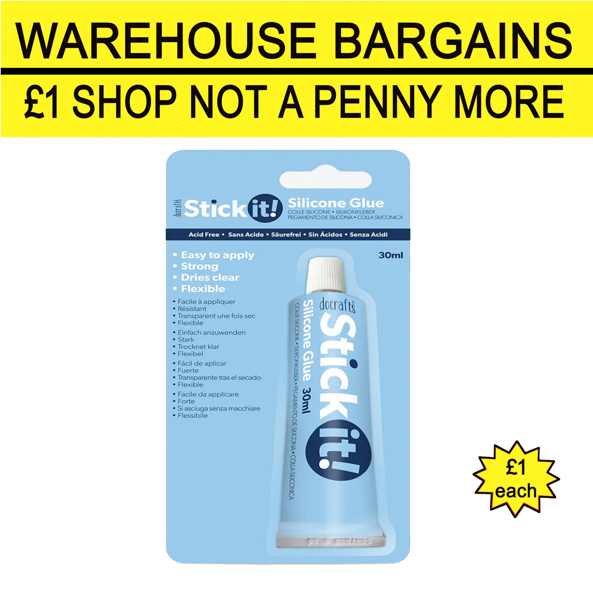 Stick It Silicone Glue 30ml Tube