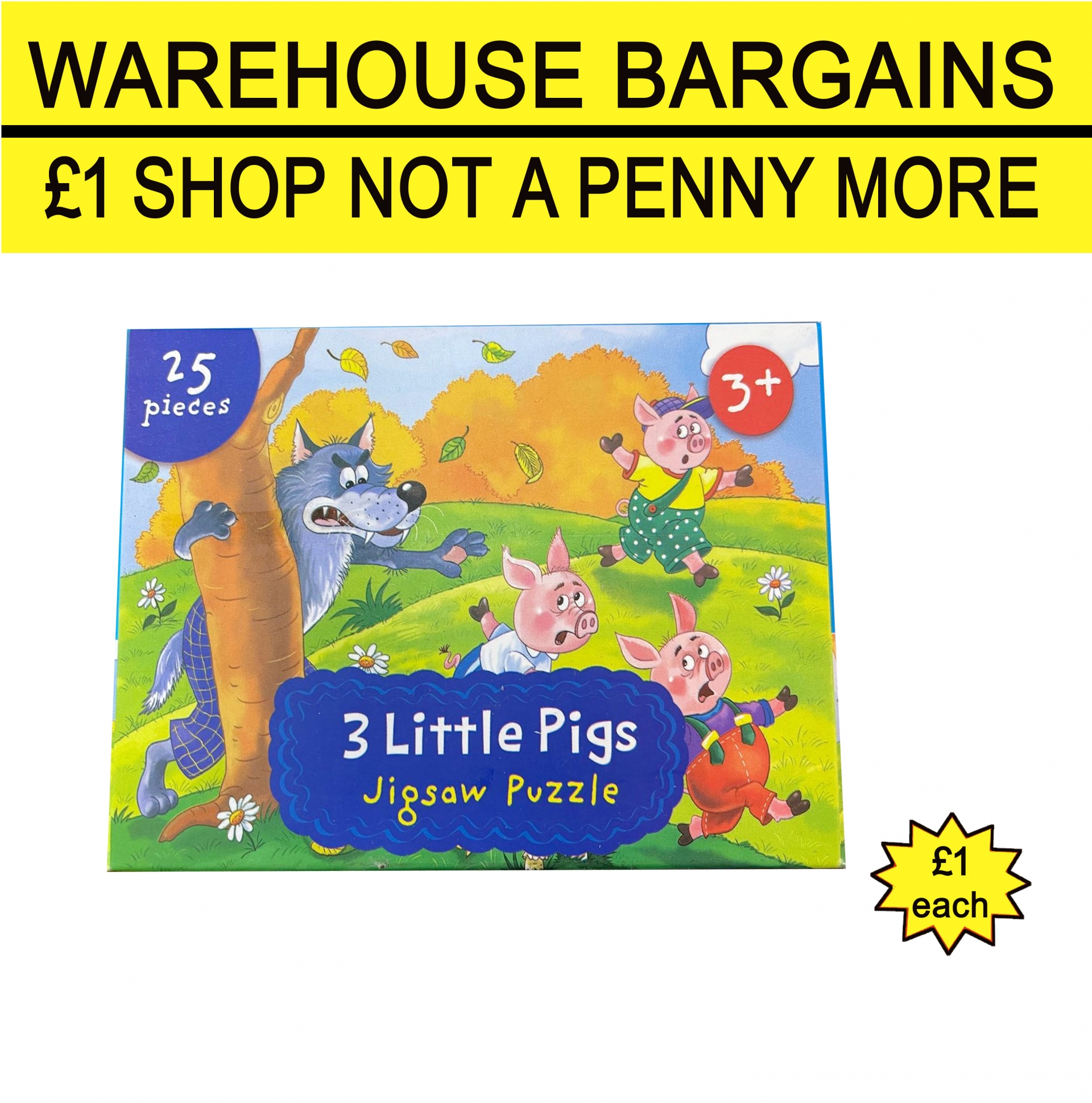 25Pcs 3 Little Pigs Jigsaw Puzzle